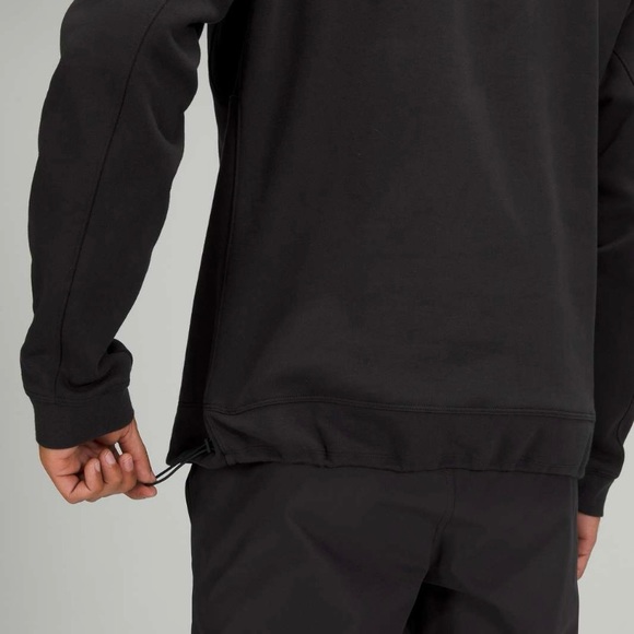 Lululemon Athletica Black French Terry Oversized Long Sleeve Crew - Picture 4 of 14